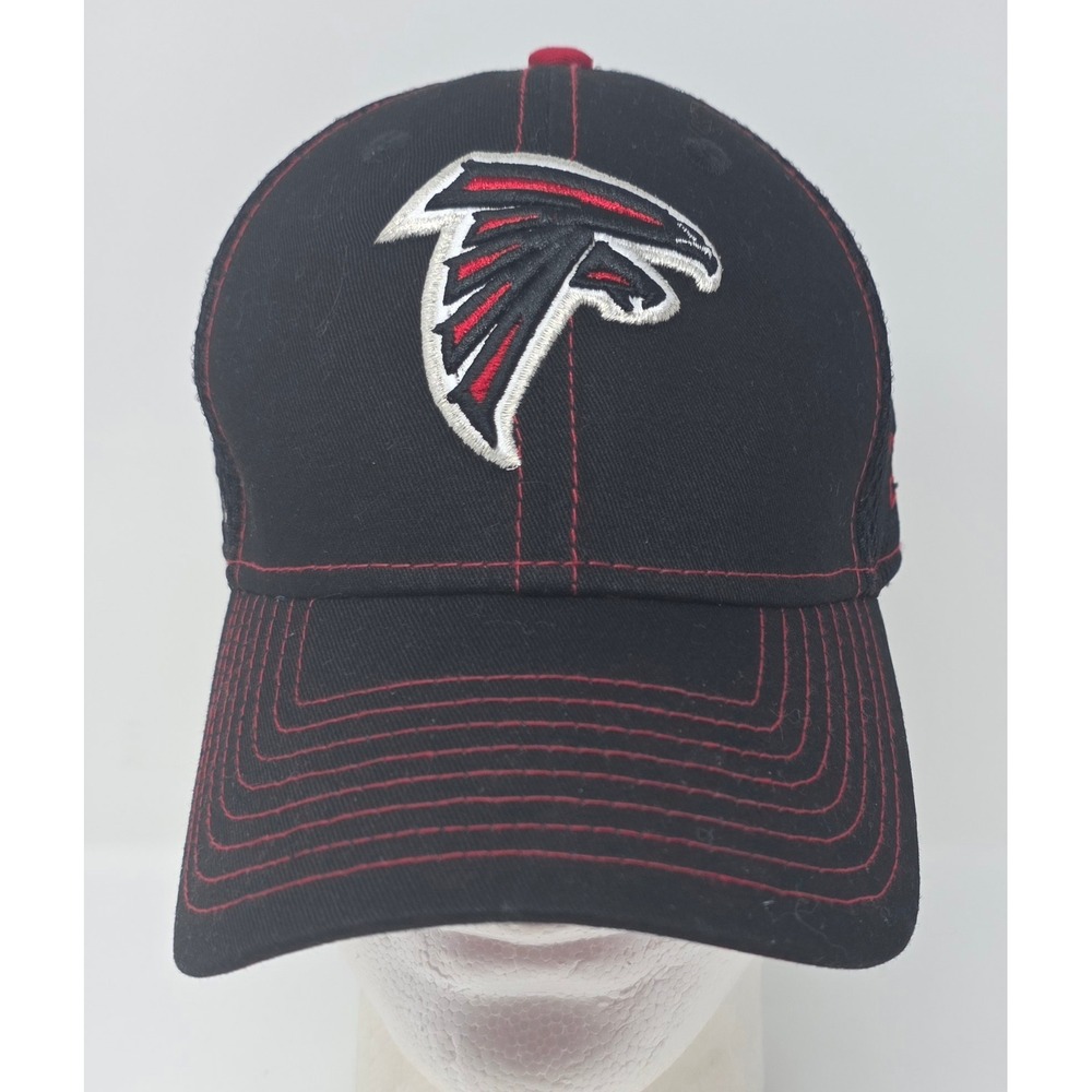 New Era Atlanta Falcons 38THIRTY Hat Fitted Stretch S/M Black Red NFL Cap